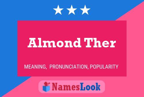 ملصق اسم Almond Ther