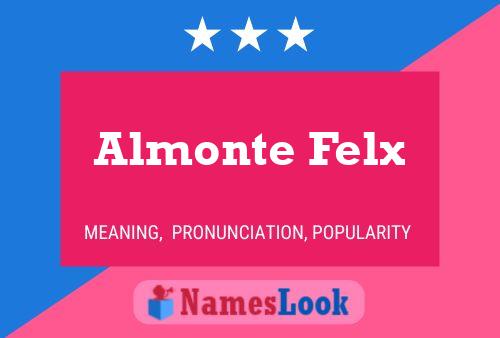 ملصق اسم Almonte Felx