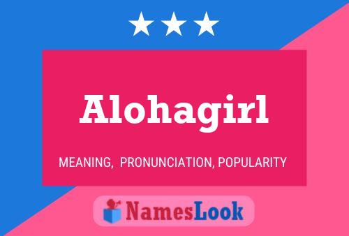 ملصق اسم Alohagirl