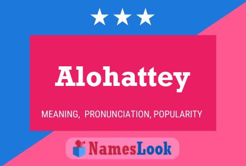 ملصق اسم Alohattey