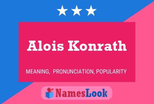 ملصق اسم Alois Konrath