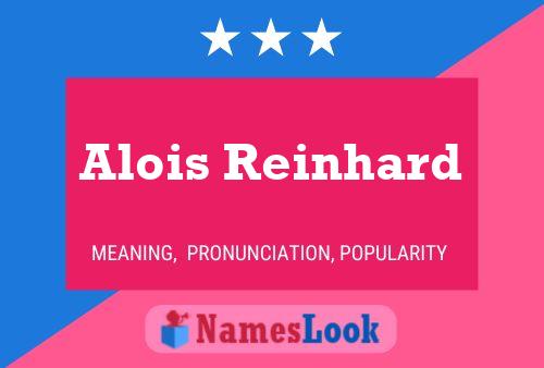 ملصق اسم Alois Reinhard