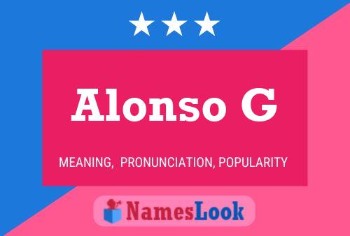 ملصق اسم Alonso G