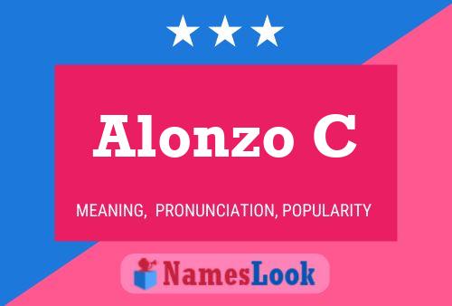 ملصق اسم Alonzo C