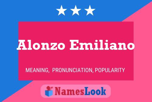 ملصق اسم Alonzo Emiliano