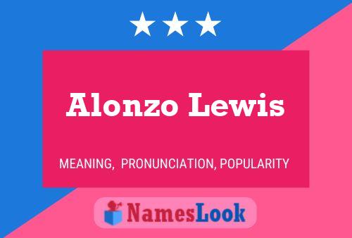 ملصق اسم Alonzo Lewis