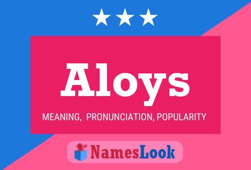 ملصق اسم Aloys