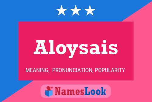 ملصق اسم Aloysais