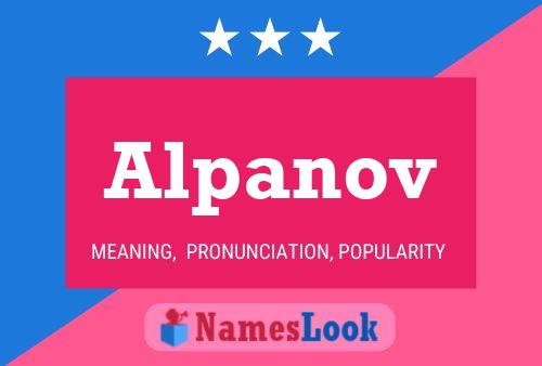 ملصق اسم Alpanov