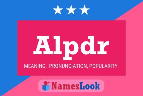 ملصق اسم Alpdr