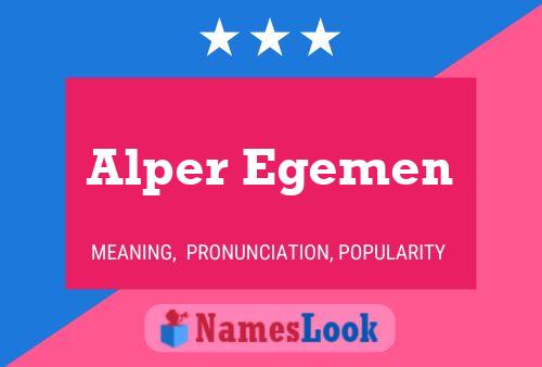 ملصق اسم Alper Egemen