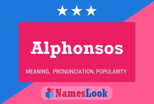 ملصق اسم Alphonsos