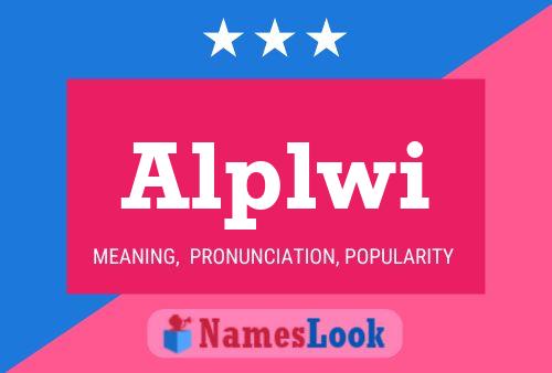 ملصق اسم Alplwi