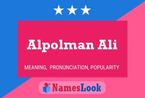 ملصق اسم Alpolman Ali