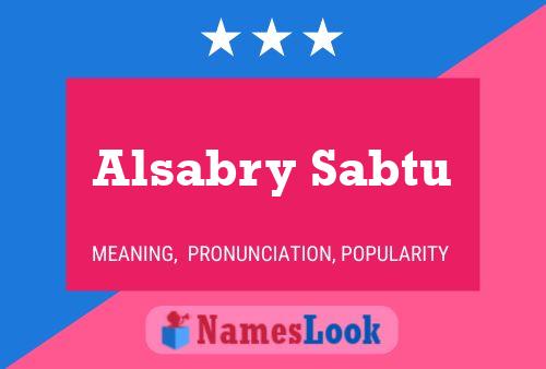 ملصق اسم Alsabry Sabtu