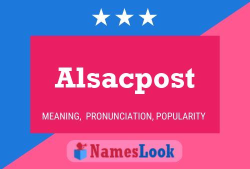 ملصق اسم Alsacpost