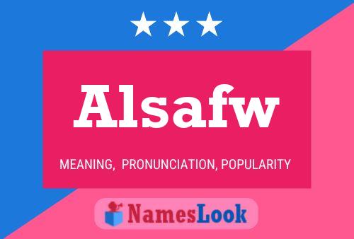 ملصق اسم Alsafw