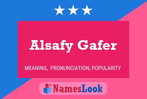 ملصق اسم Alsafy Gafer