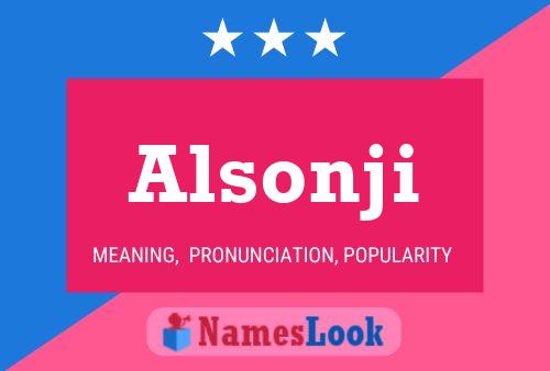 ملصق اسم Alsonji