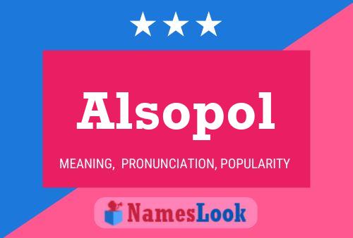 ملصق اسم Alsopol