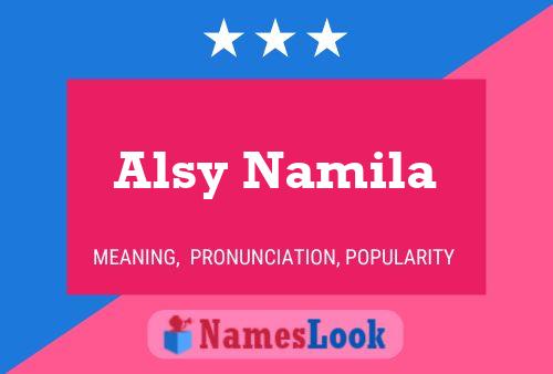 ملصق اسم Alsy Namila