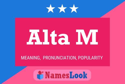 ملصق اسم Alta M