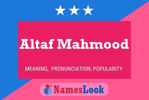 ملصق اسم Altaf Mahmood