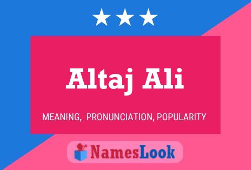 ملصق اسم Altaj Ali