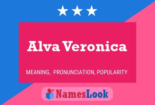 ملصق اسم Alva Veronica