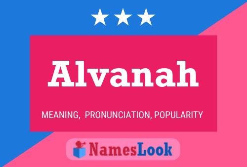 ملصق اسم Alvanah