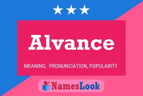 ملصق اسم Alvance