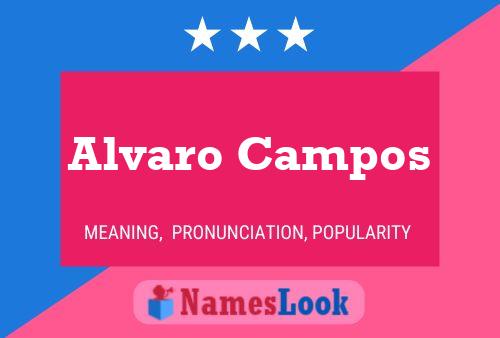 ملصق اسم Alvaro Campos