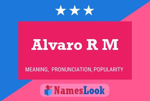 ملصق اسم Alvaro R M