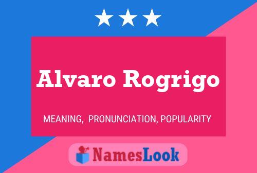 ملصق اسم Alvaro Rogrigo