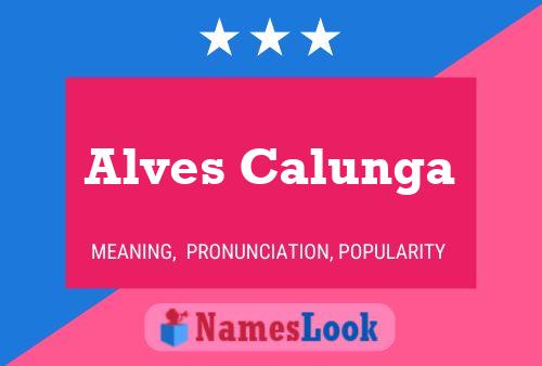 ملصق اسم Alves Calunga