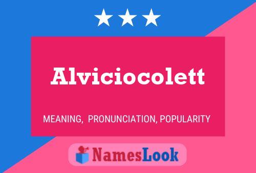 ملصق اسم Alviciocolett