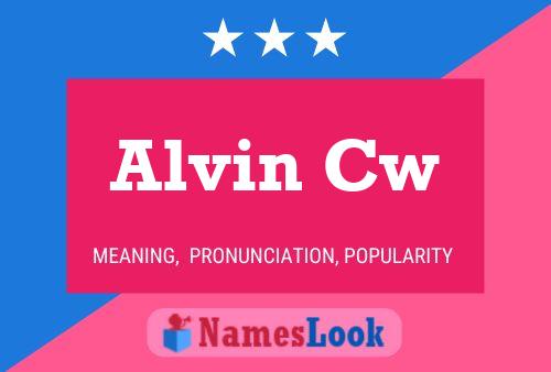 ملصق اسم Alvin Cw