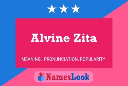 ملصق اسم Alvine Zita