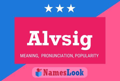 ملصق اسم Alvsig