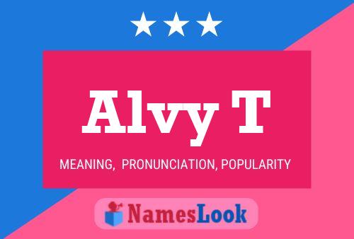 ملصق اسم Alvy T