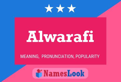 ملصق اسم Alwarafi