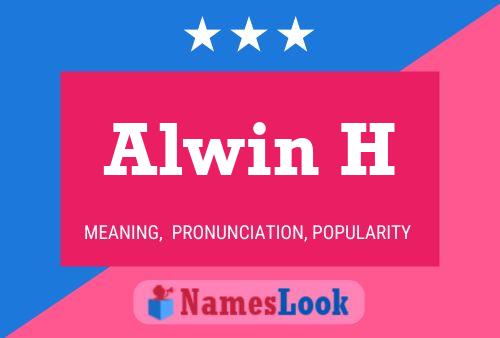 ملصق اسم Alwin H