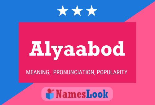 ملصق اسم Alyaabod