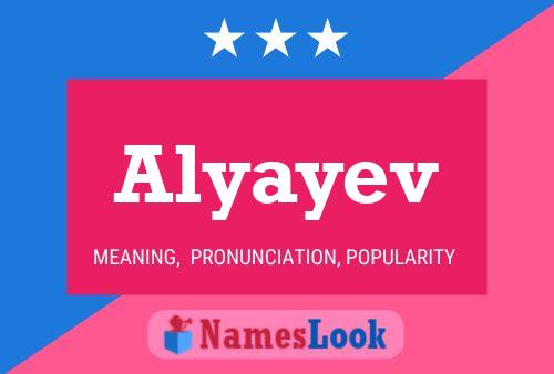 ملصق اسم Alyayev