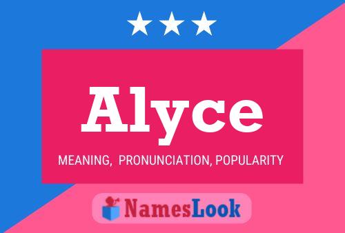 ملصق اسم Alyce