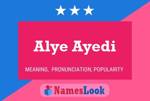 ملصق اسم Alye Ayedi