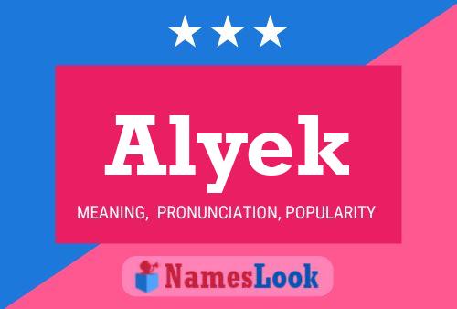 ملصق اسم Alyek