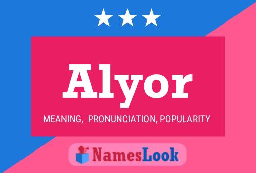 ملصق اسم Alyor