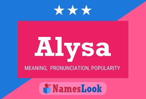 ملصق اسم Alysa