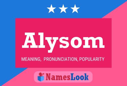 ملصق اسم Alysom